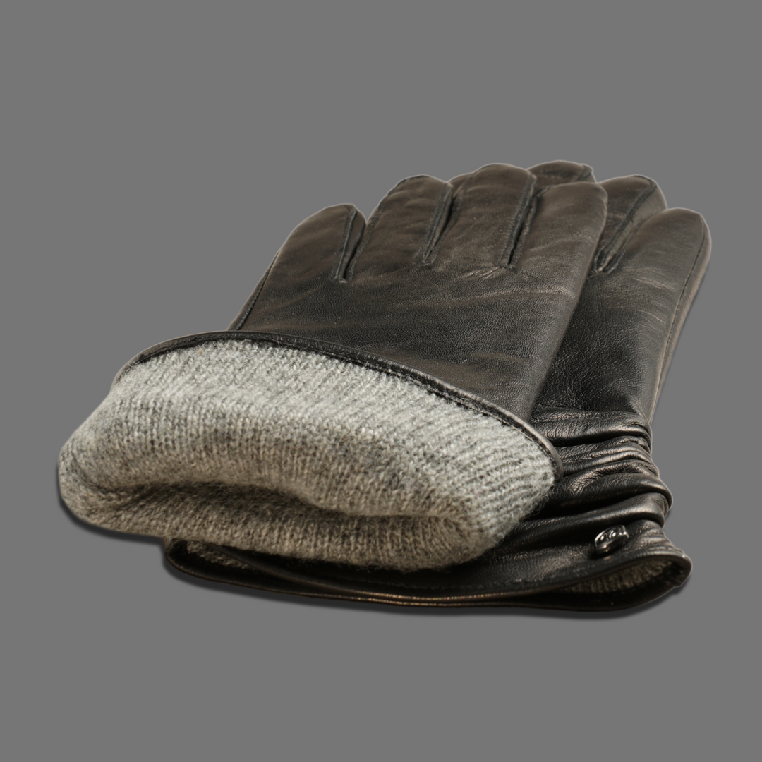 Lederhandschuhe für Damen, Nappaleder, Kaschmirfutter, Smartphone Funktion#farbe_schwarz