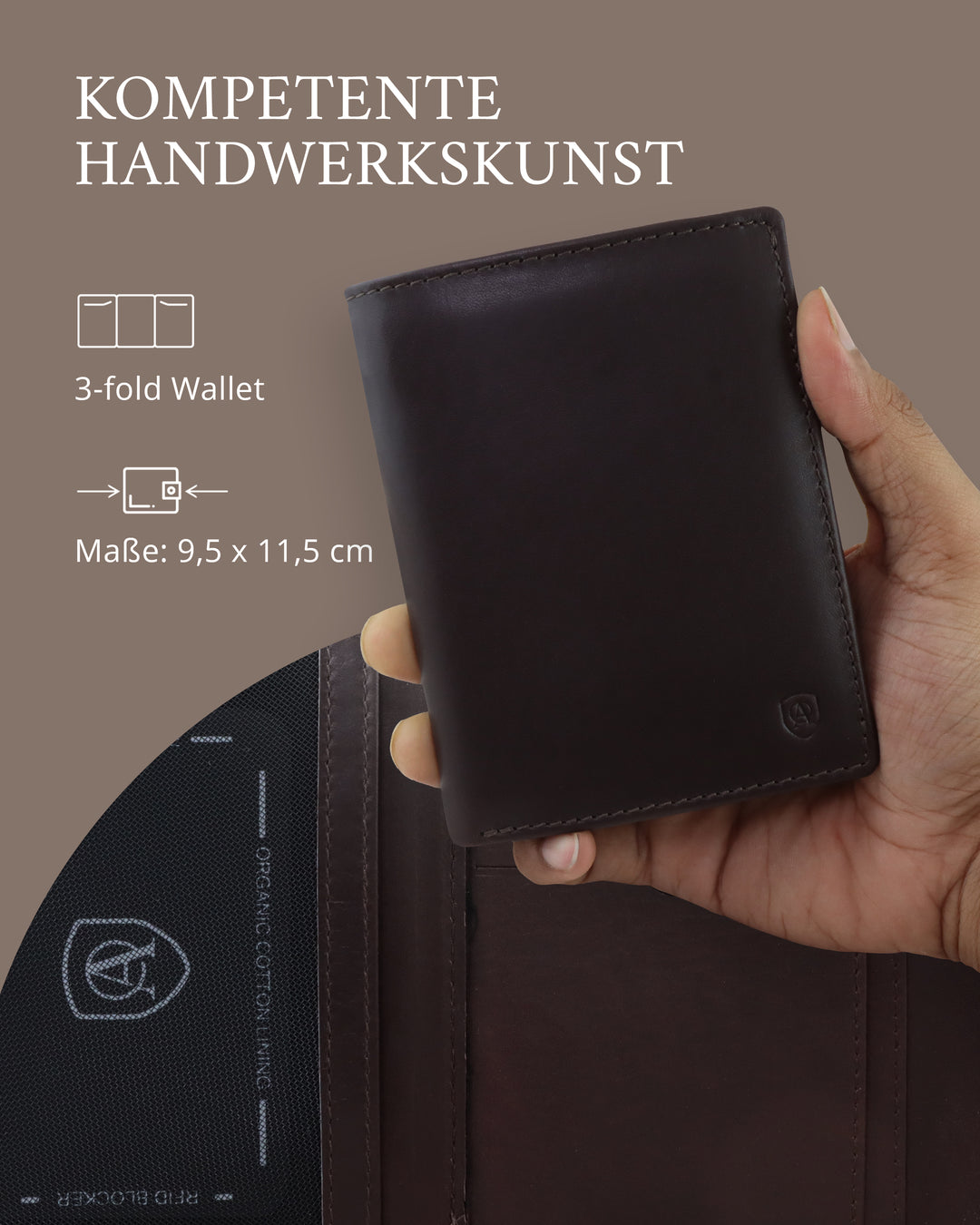 Harry, klassische Geldbörse im Hochformat  9,5 x 11,5 cm