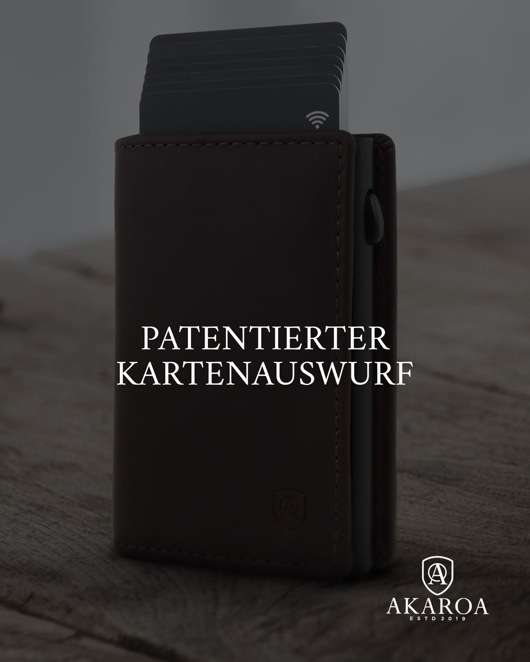 Geldbörse Herren Damen, Portemonnaie, slim wallet, pop up wallet, RFID-Blocker, Brieftasche, Rindsleder#farbe_braun