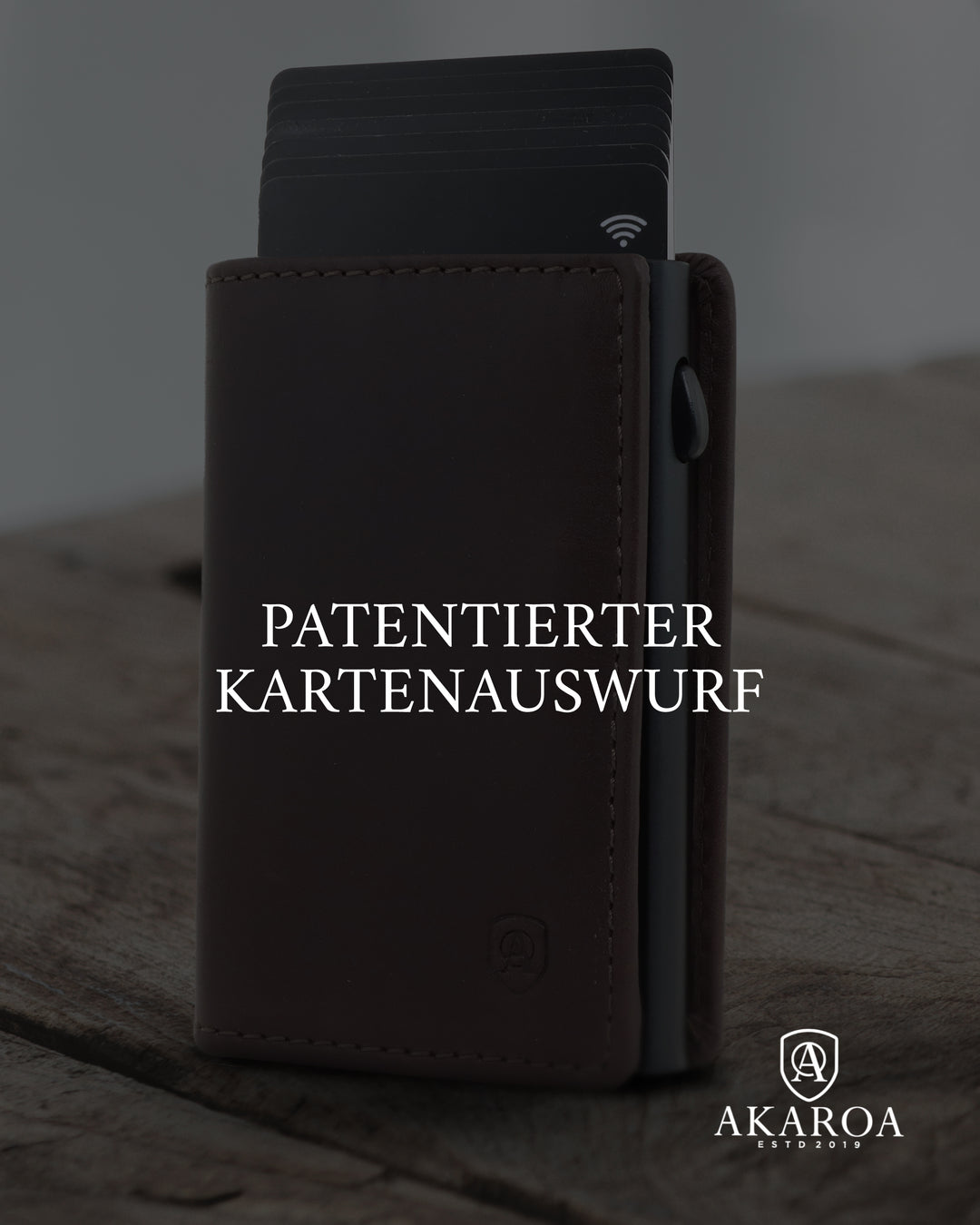 Geldbörse Herren Damen, Portemonnaie, slim wallet, pop up wallet, RFID-Blocker, Brieftasche, Rindsleder#farbe_braun