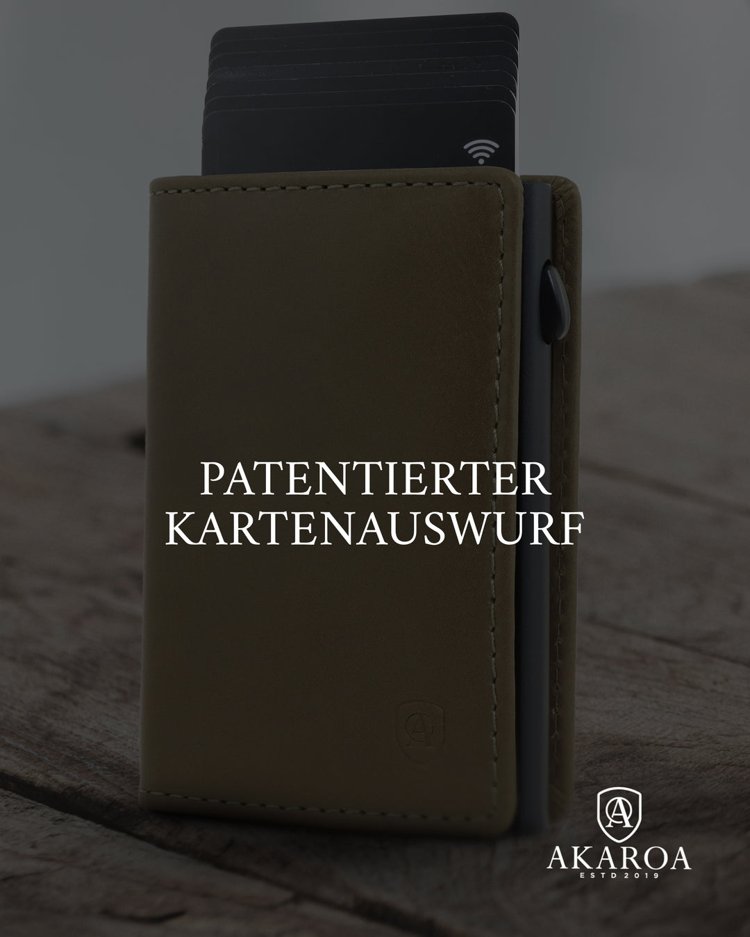 Geldbörse Herren Damen, Portemonnaie, slim wallet, pop up wallet, RFID-Blocker, Brieftasche, Rindsleder#farbe_gruen