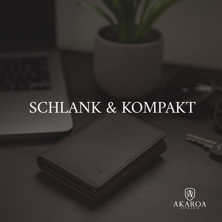 Geldbörse Herren Damen, Portemonnaie, slim wallet, Cardholder, RFID-Blocker, Brieftasche, Rindsleder#farbe_braun