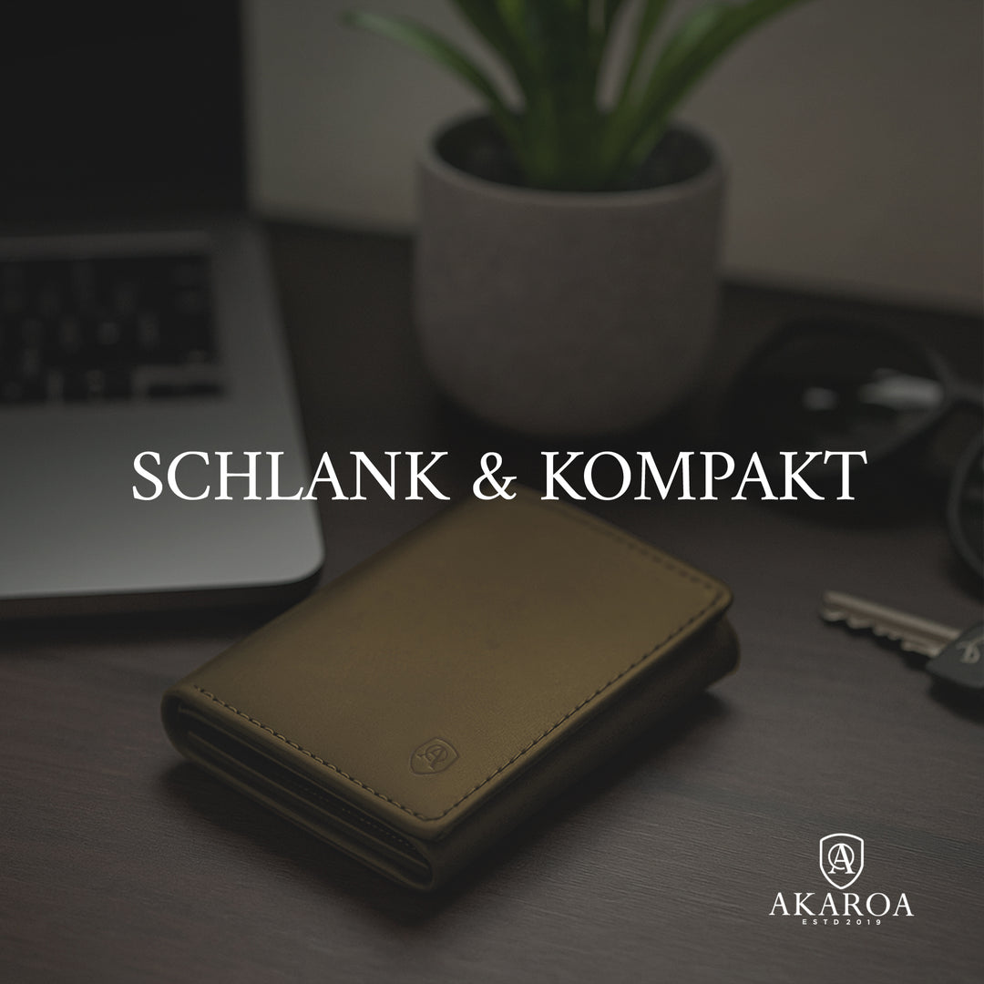 Geldbörse Herren Damen, Portemonnaie, slim wallet, Cardholder, RFID-Blocker, Brieftasche, Rindsleder#farbe_gruen