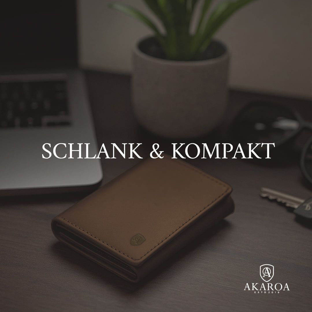 Geldbörse Herren Damen, Portemonnaie, slim wallet, Cardholder, RFID-Blocker, Brieftasche, Rindsleder#farbe_vintage-braun