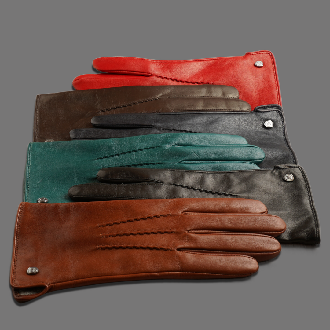 Lederhandschuhe für Damen, Nappaleder, Kaschmirfutter, Smartphone Funktion#farbe_schwarzbraun