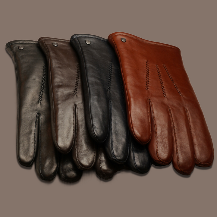 Lederhandschuhe für Herren, Nappaleder, Kaschmirfutter, Smartphone Funktion#farbe_schwarz