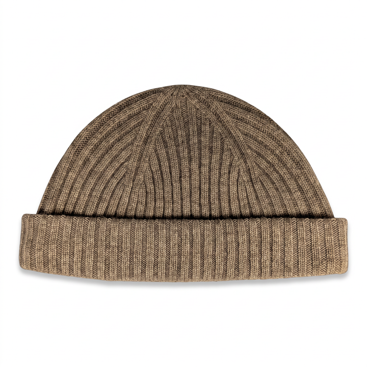 Strickmütze Ed in deep sand – Freisteller #farbe_deep-sand