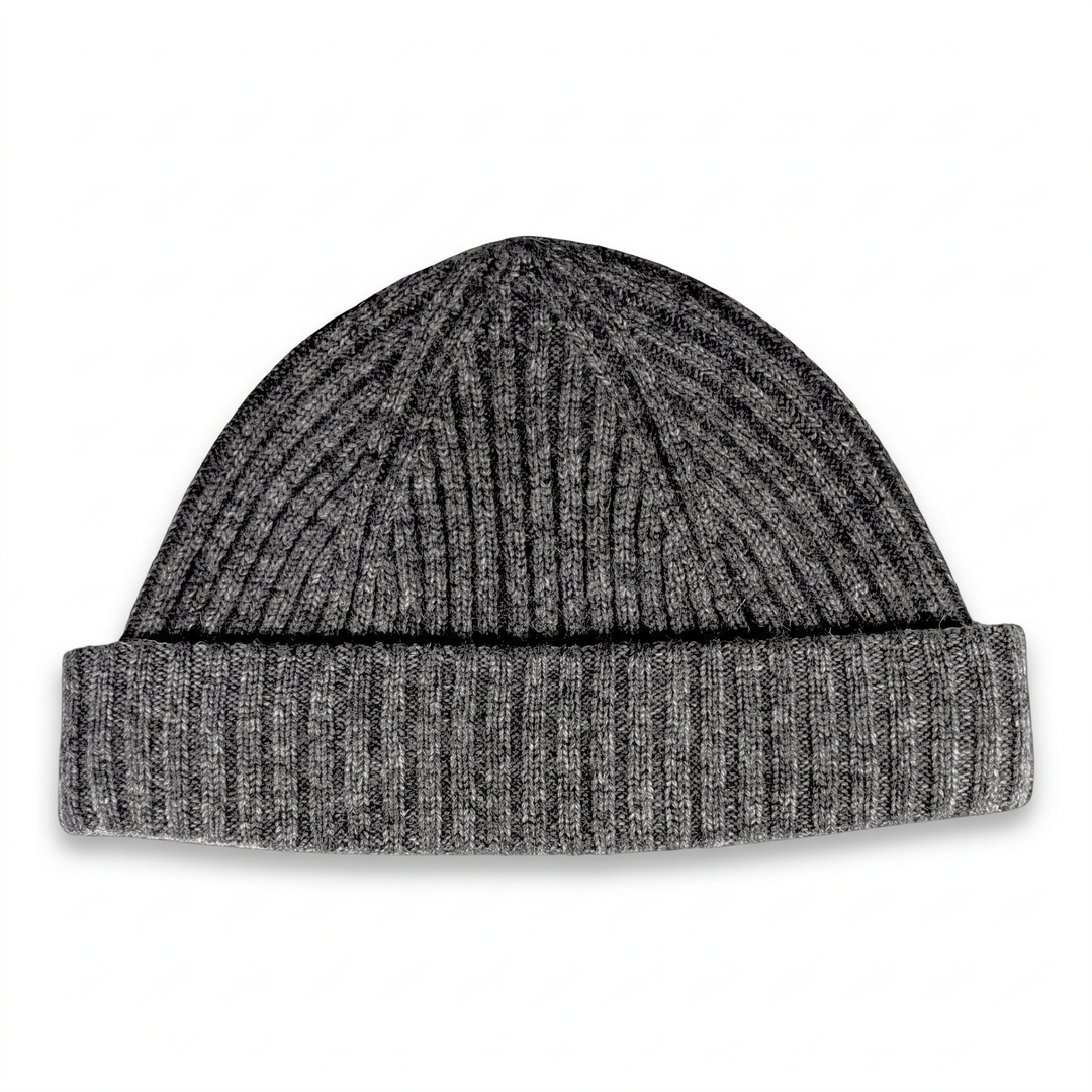 Strickmütze Ed in graumelange – Freisteller #farbe_graumelange