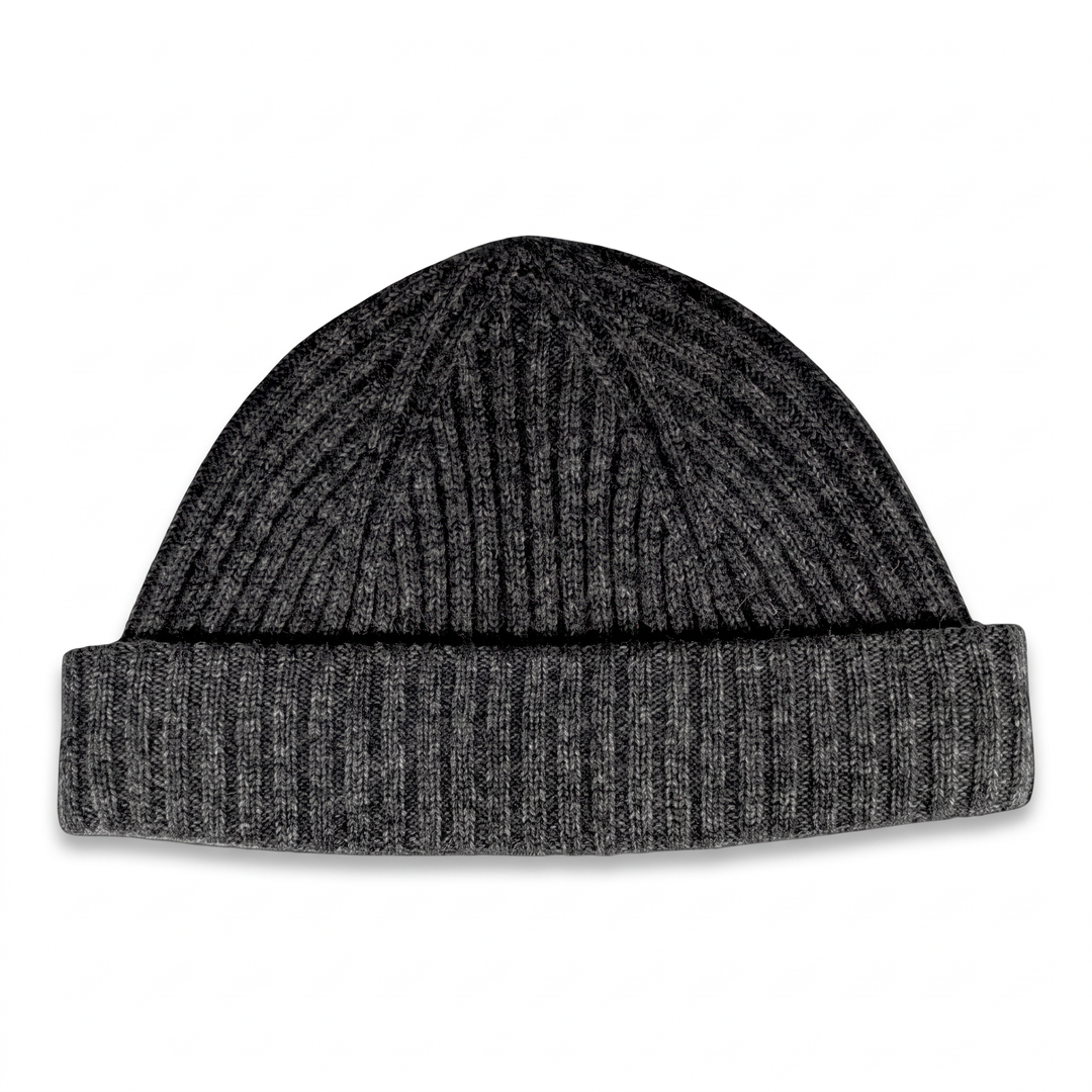 Strickmütze Ed in graumelange – Freisteller #farbe_graumelange