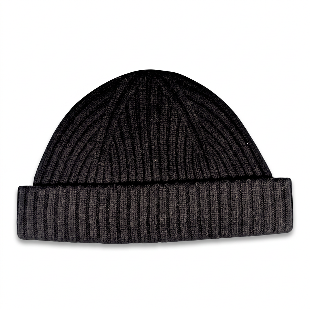 Strickmütze Ed in schwarz – Freisteller #farbe_schwarz