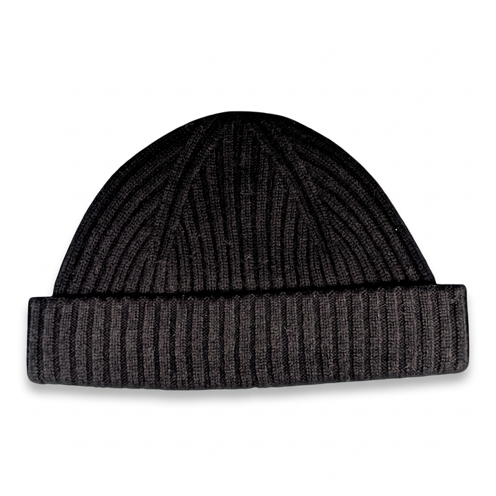 Strickmütze Ed in schwarz – Freisteller #farbe_schwarz
