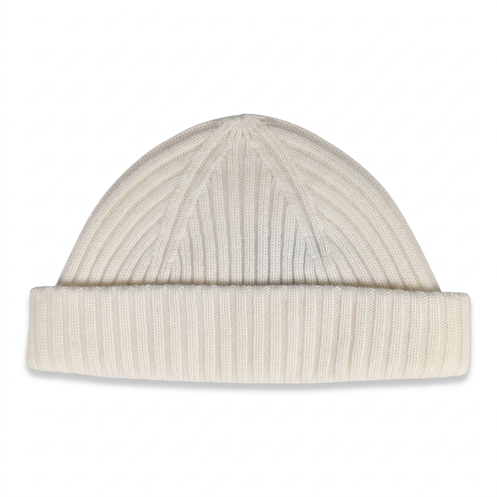 Strickmütze Ed in snow – Freisteller #farbe_snow