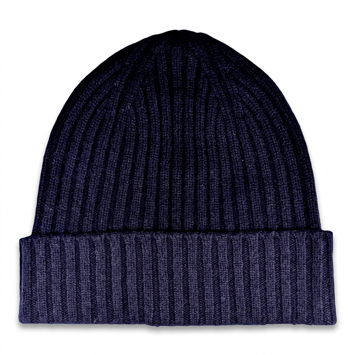 Strickmütze Lu in marineblau – Freisteller #farbe_marineblau