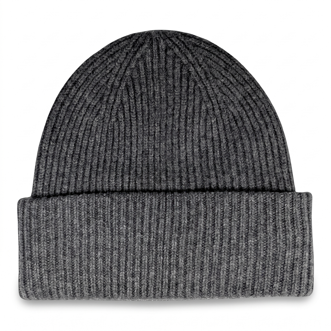 Strickmütze Mo in graumelange – Freisteller #farbe_graumelange