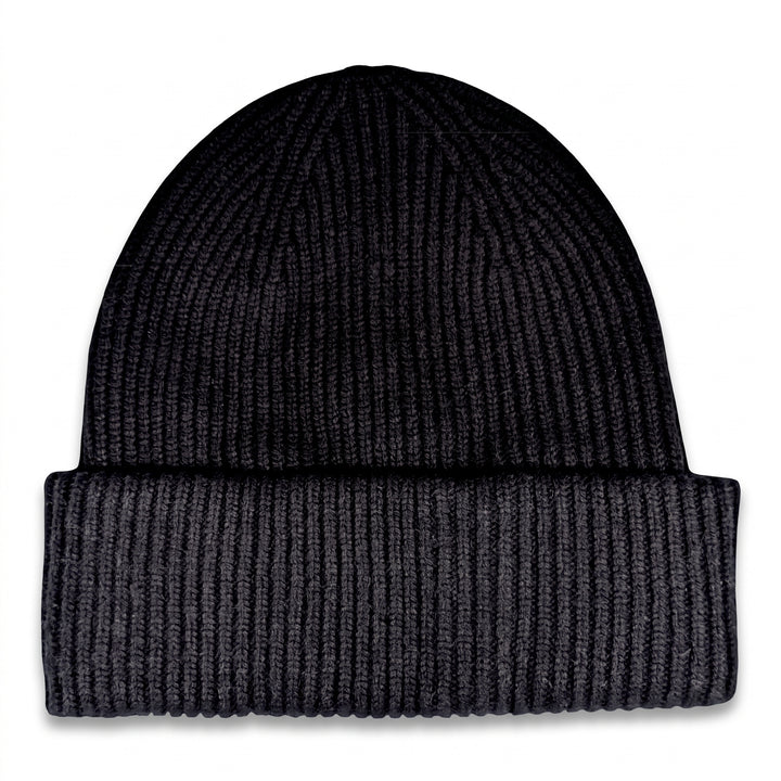 Strickmütze Mo in schwarz – Freisteller #farbe_schwarz