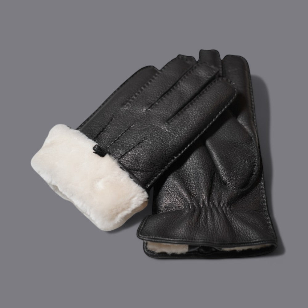 hirschleder handschuhe herren Premium Lammfell Lederhandschuhe DAN