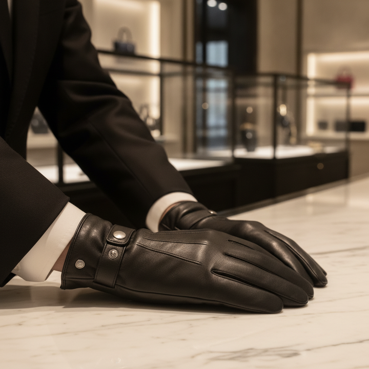 Lederhandschuhe RON – Lifestyle Boutique#farbe_schwarz