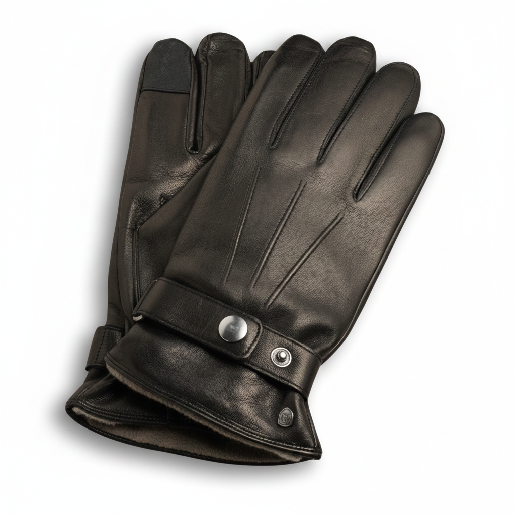 Lederhandschuhe RON – Studio 3/4-Ansicht